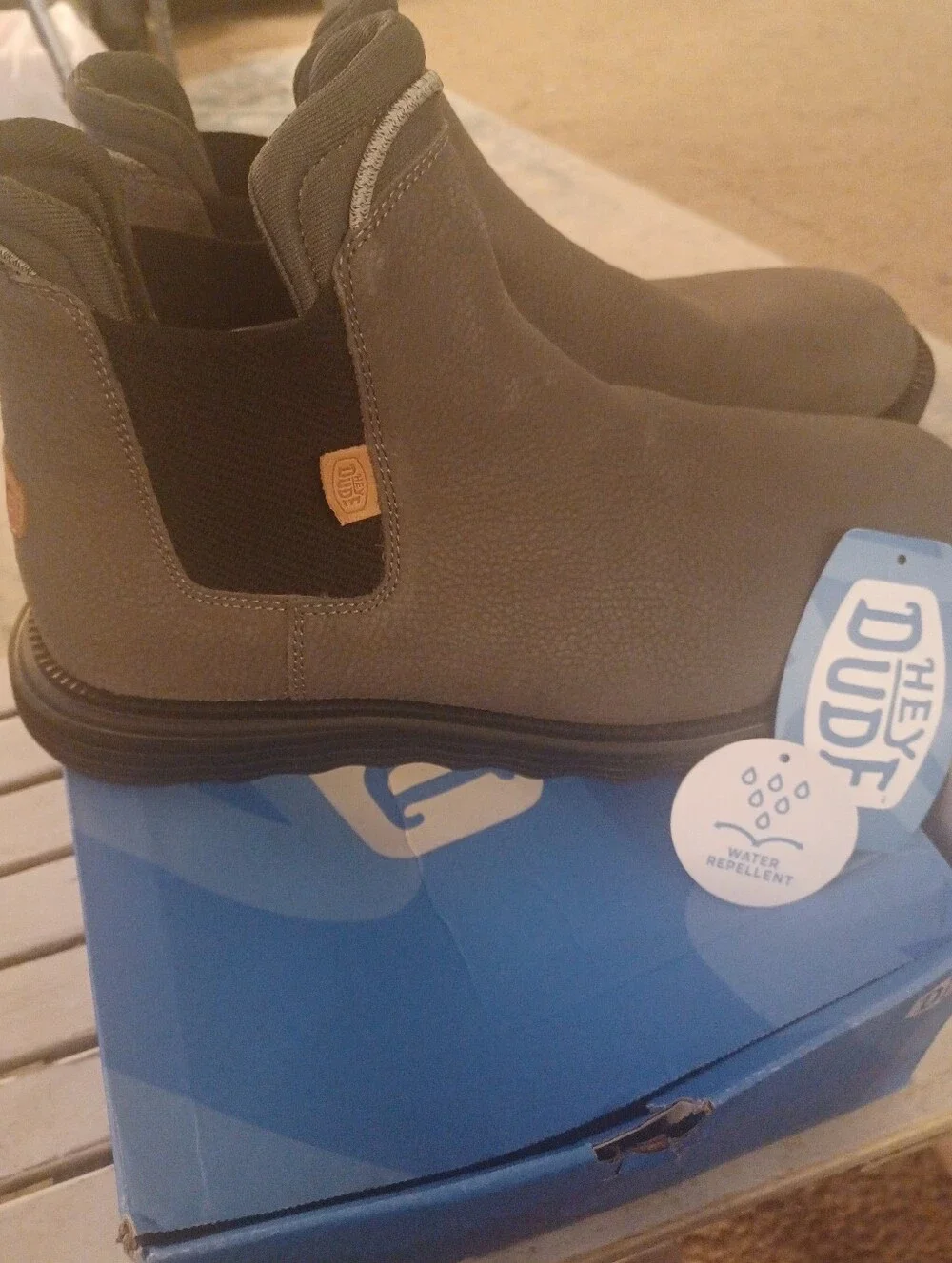Hey Dude Men's Chukka Boots in Dark GREY SIZE 10 NWT